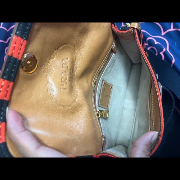 Prada Canapa Mini Righe Arancio - Picture 7 of 15